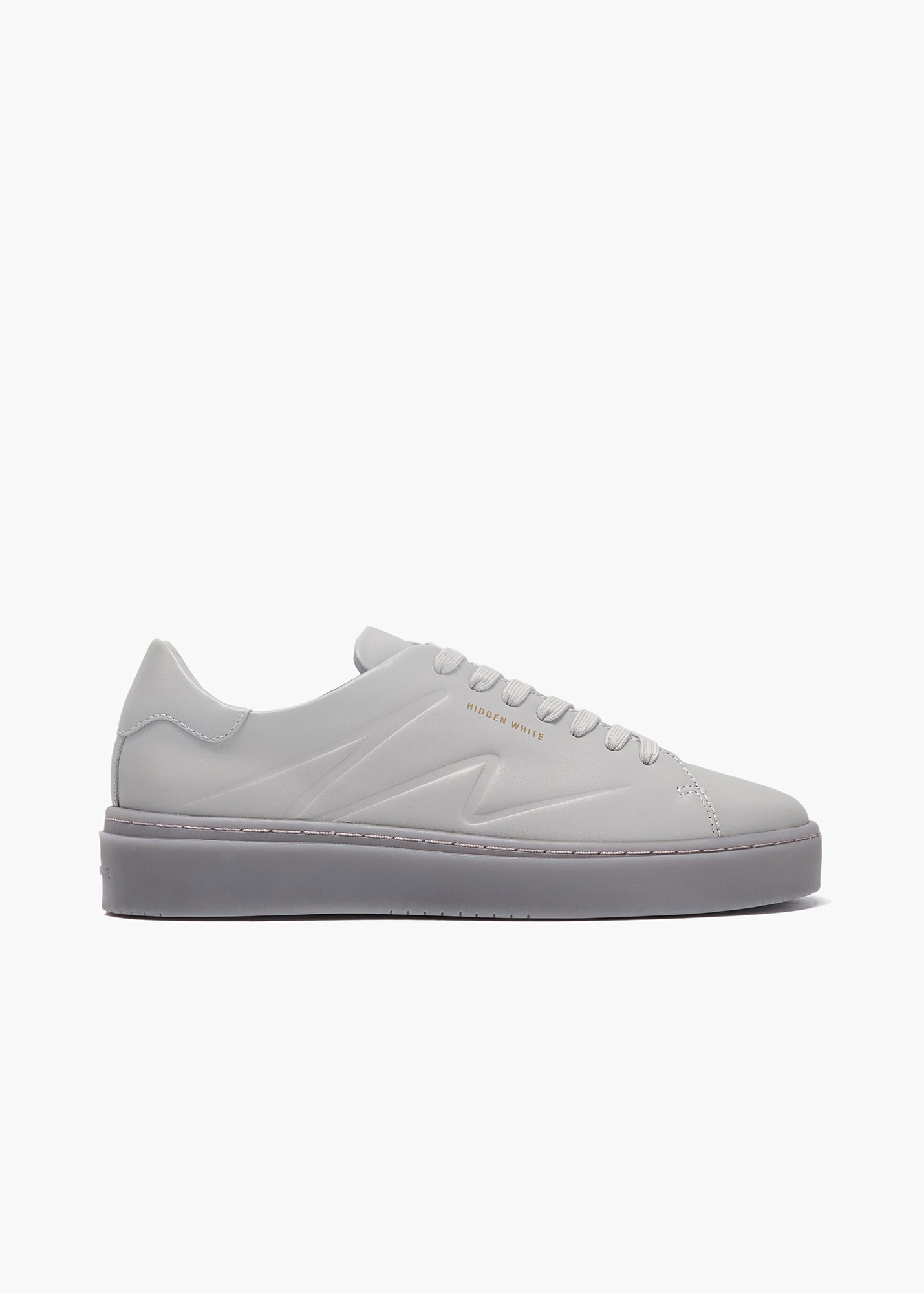 スニーカー JUST DON Panelled High-top Leather Sneakers White/Grey JUST DON Panelled High-top Leather Sneakers White/Grey