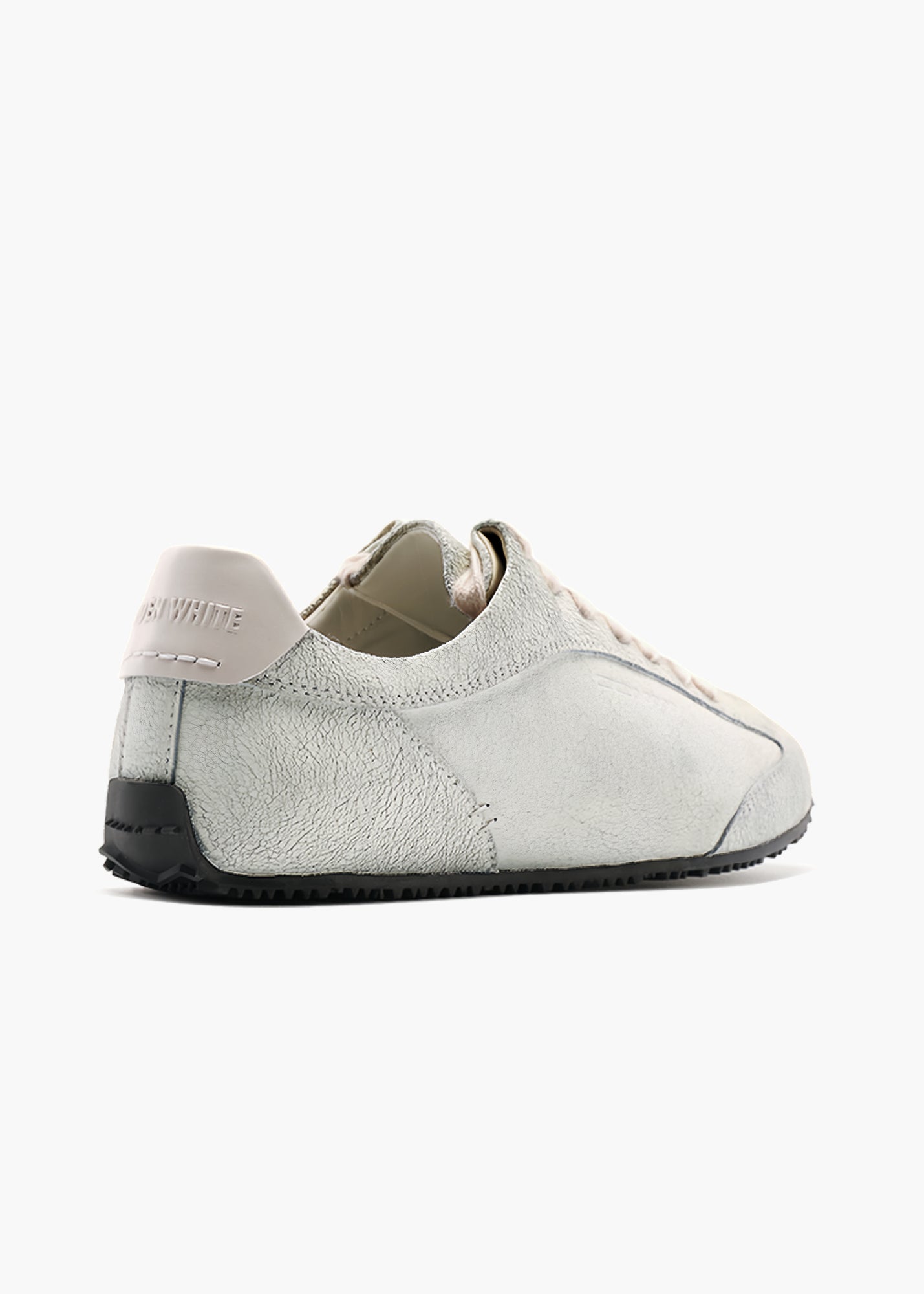 Bunny Men Eggshell White Leather Trainers