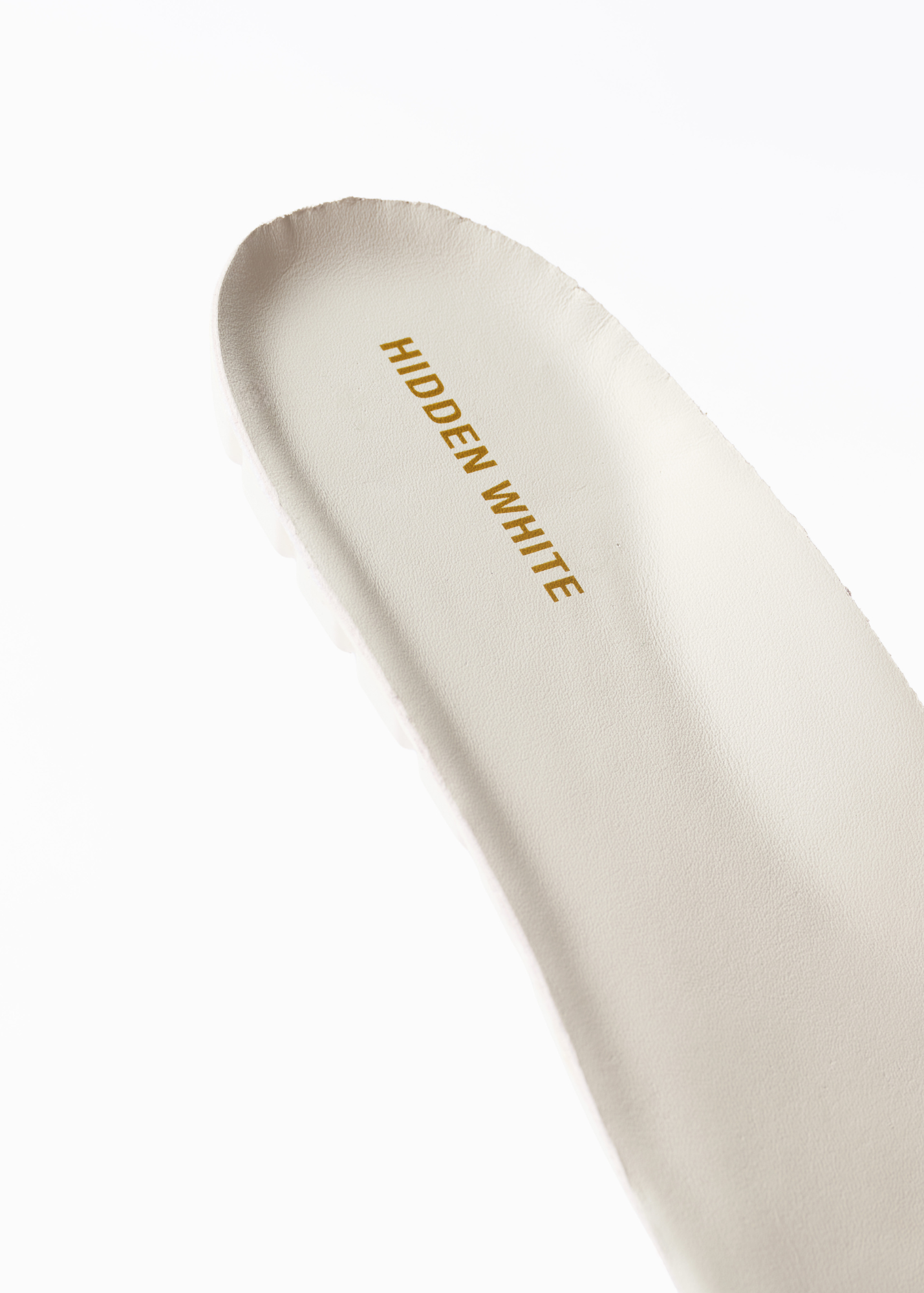 Hidden White Premium Leather Insole