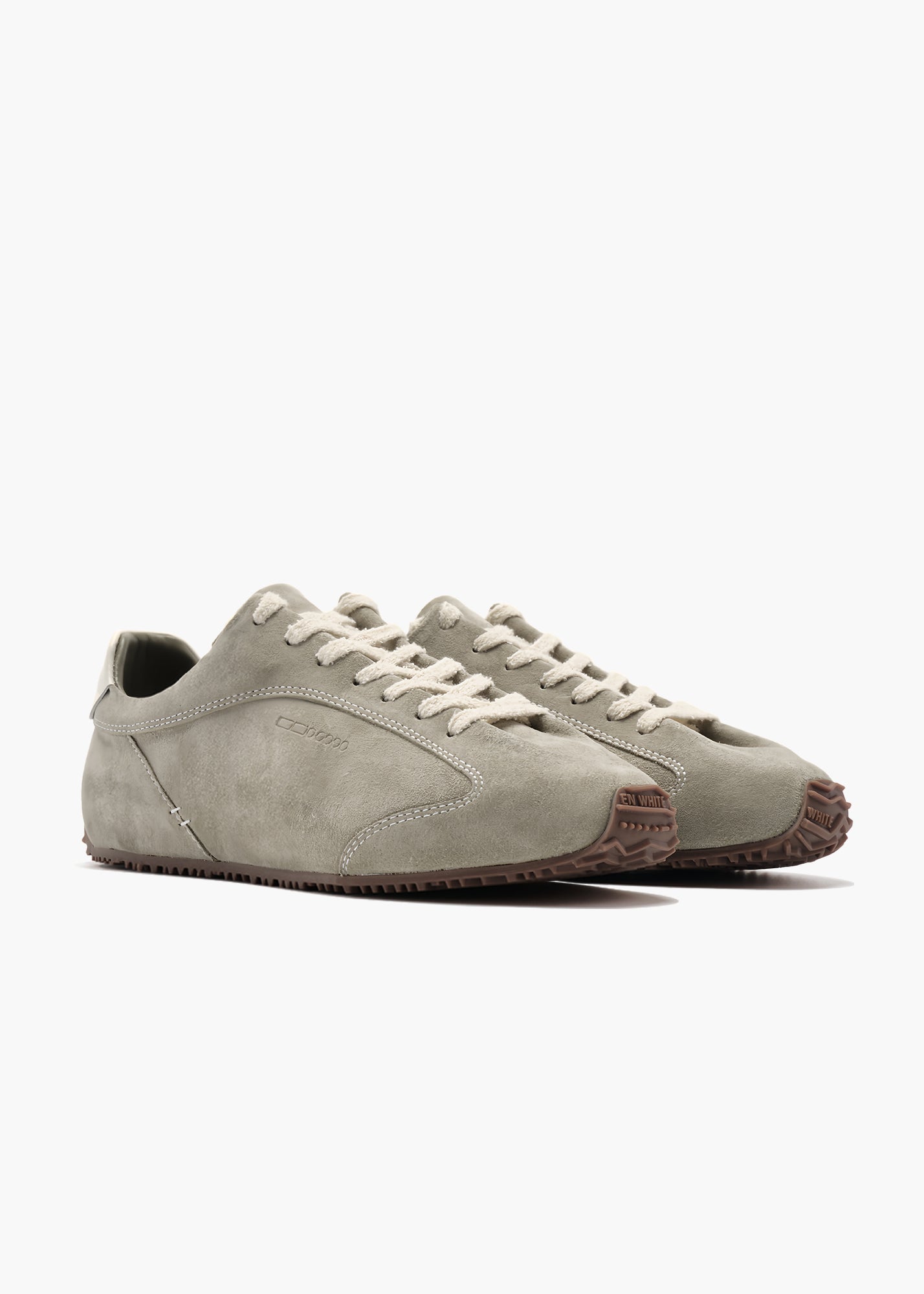 Bunny Women Sage Suede Leather Trainers
