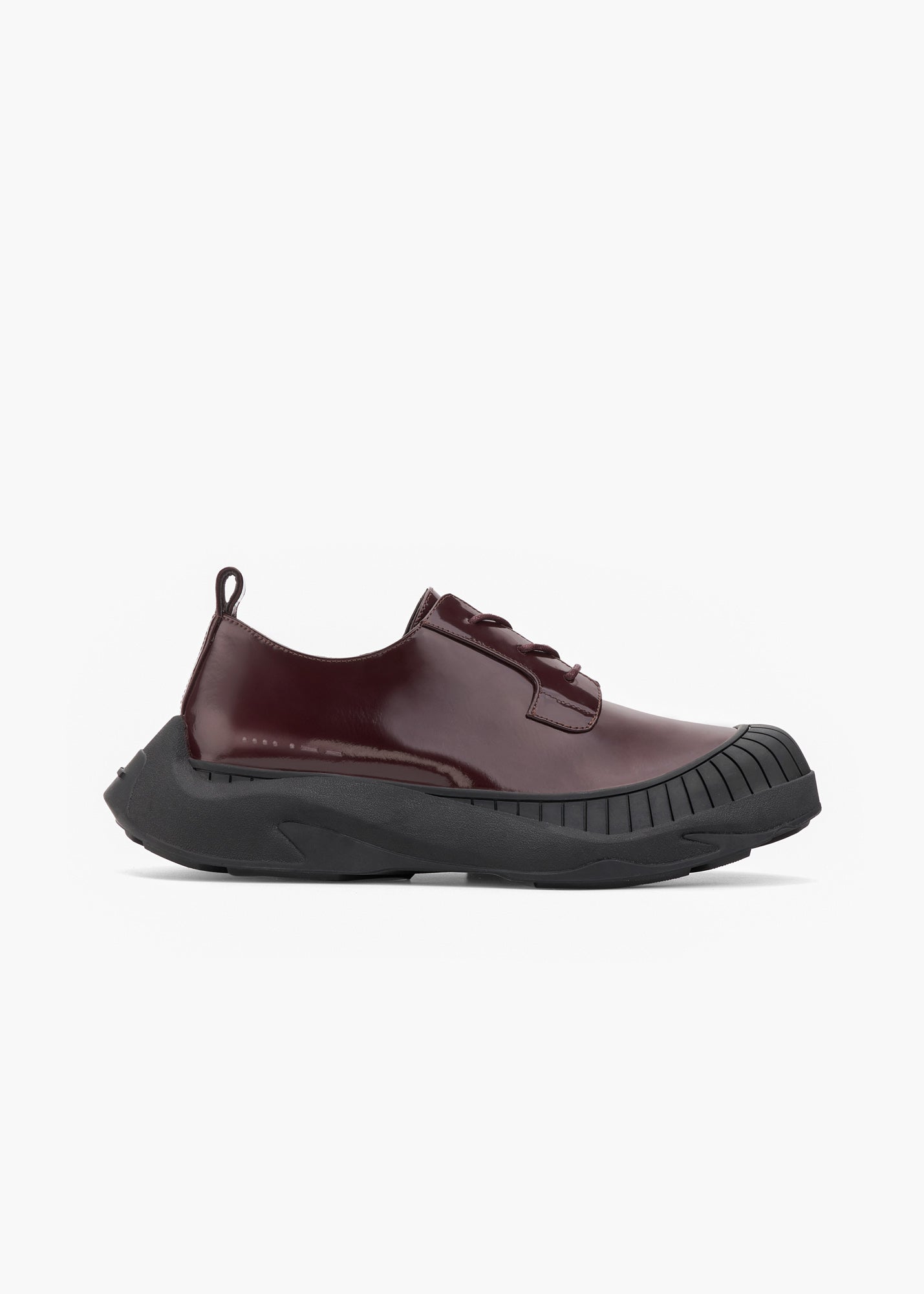 Asher Women Burgundy Leather Oxford Shoes – Hidden White