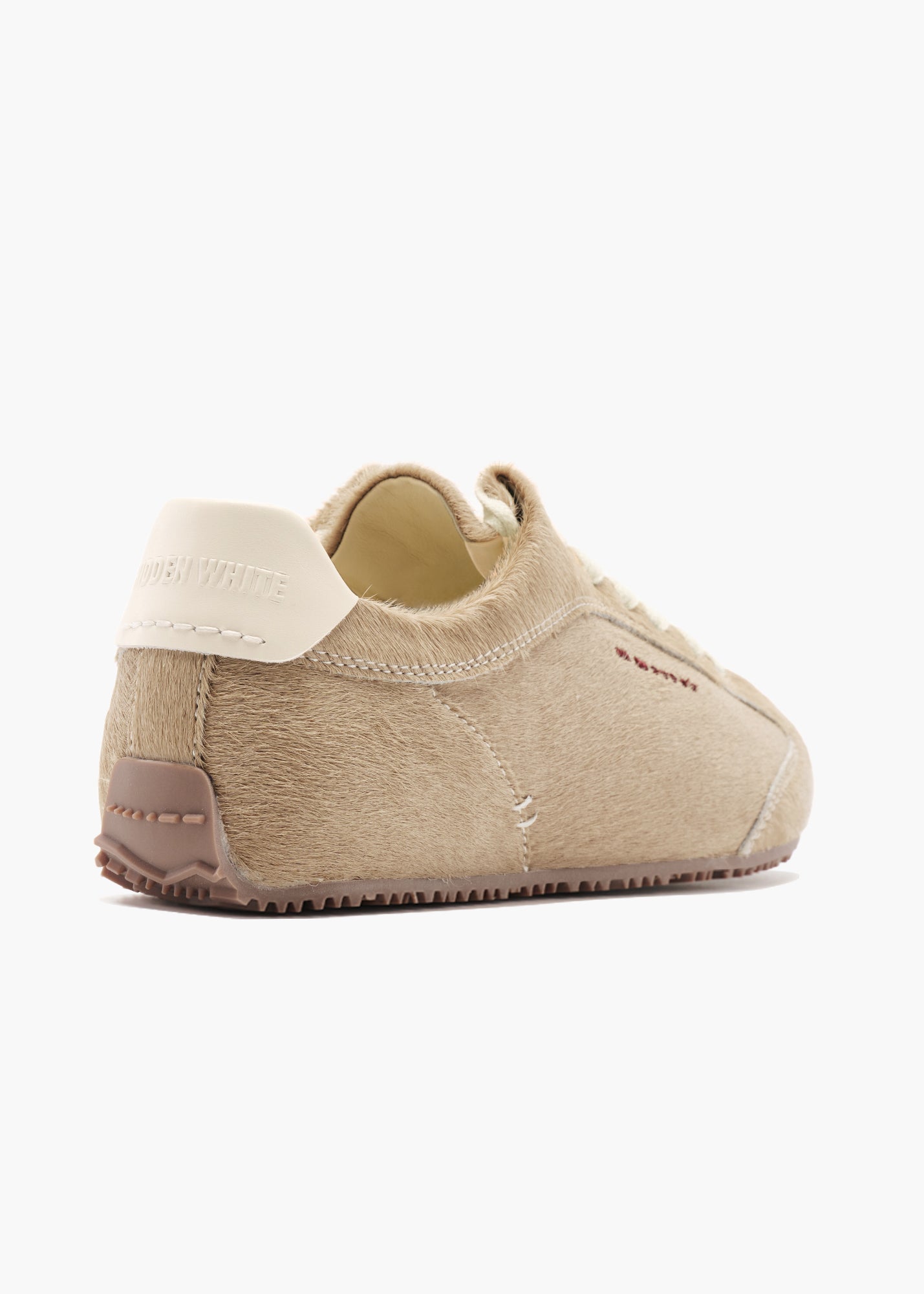 Bunny Men Whisper Pink Calf-hair Trainers