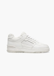 Halle Men White Leather Sneakers
