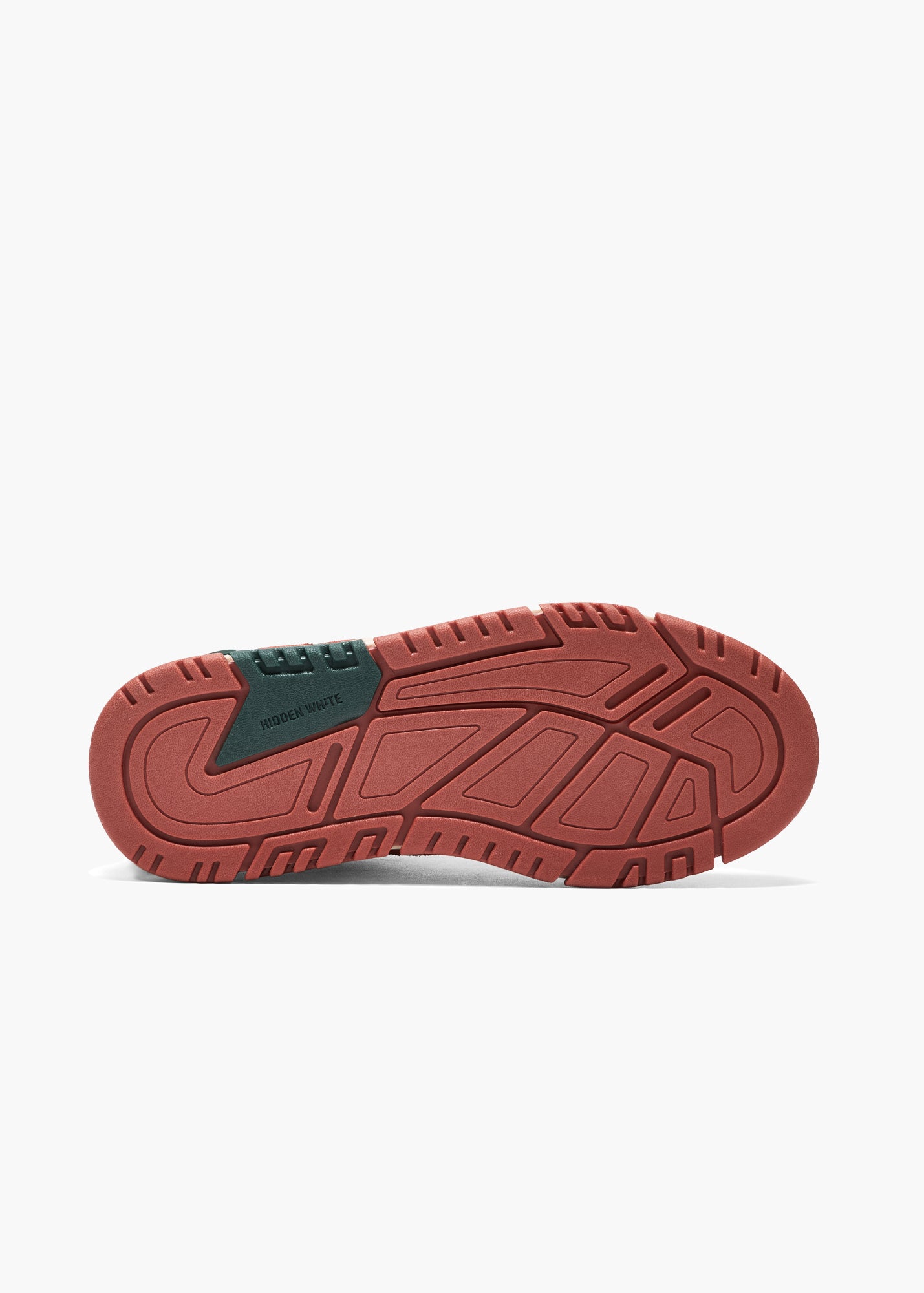 Halo Women Ivory Burnt Orange Forest Green Suede-Trimmed Leather Sneakers
