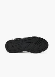 Halo Women White Black Suede-Trimmed Leather Sneakers