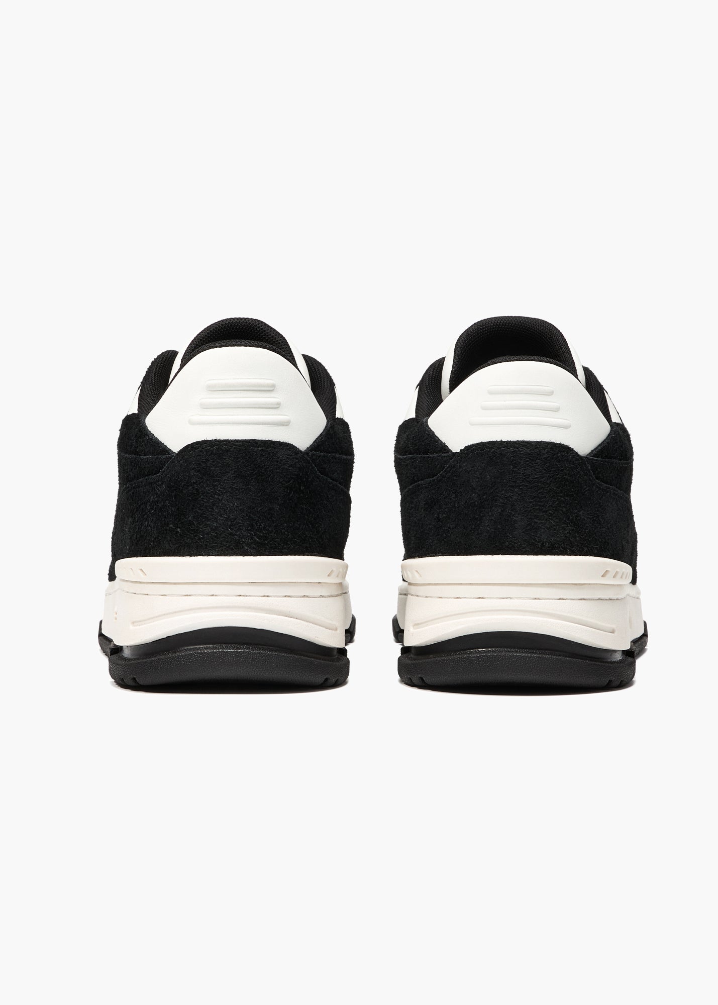 Halo Women White Black Suede-Trimmed Leather Sneakers