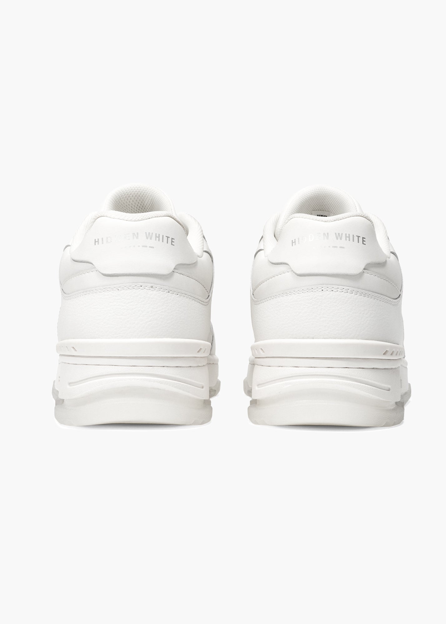 Halle Men White Leather Sneakers