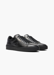 Dylan Men Black Leather Sneakers