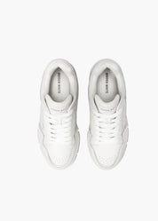 Halle Men White Leather Sneakers
