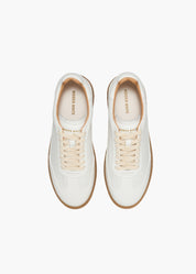 Dara Men Autumn White Leather-Trimmed Perforated Leather Limited Edition Trainers