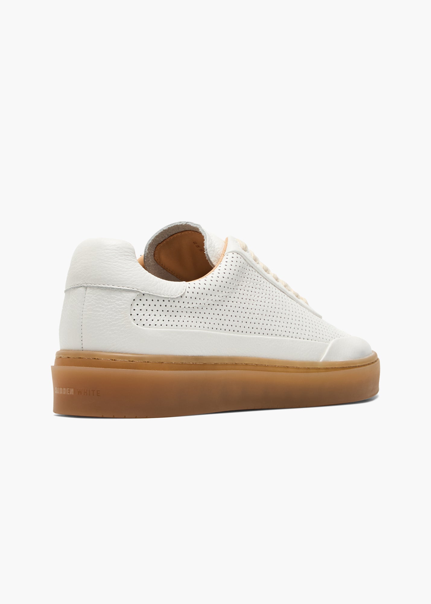 Dara Men Autumn White Leather-Trimmed Perforated Leather Limited Edition Trainers