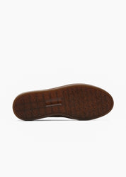 Dara Men Deep Sage Black Leather-Trimmed Suede Sneakers