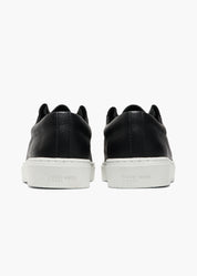 Dani Men Black One Piece Fold Leather Trainers