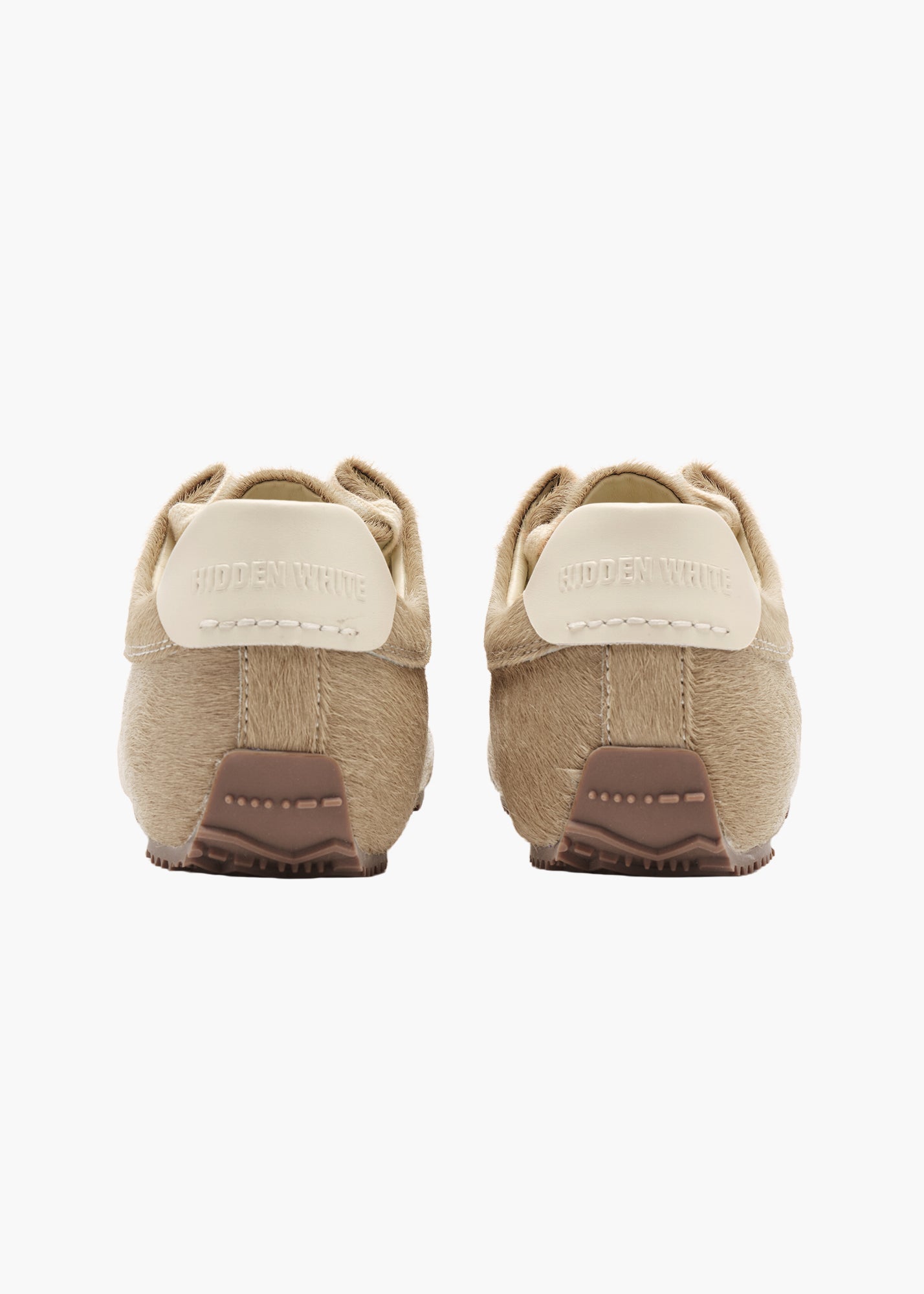 Bunny Men Whisper Pink Calf-hair Trainers