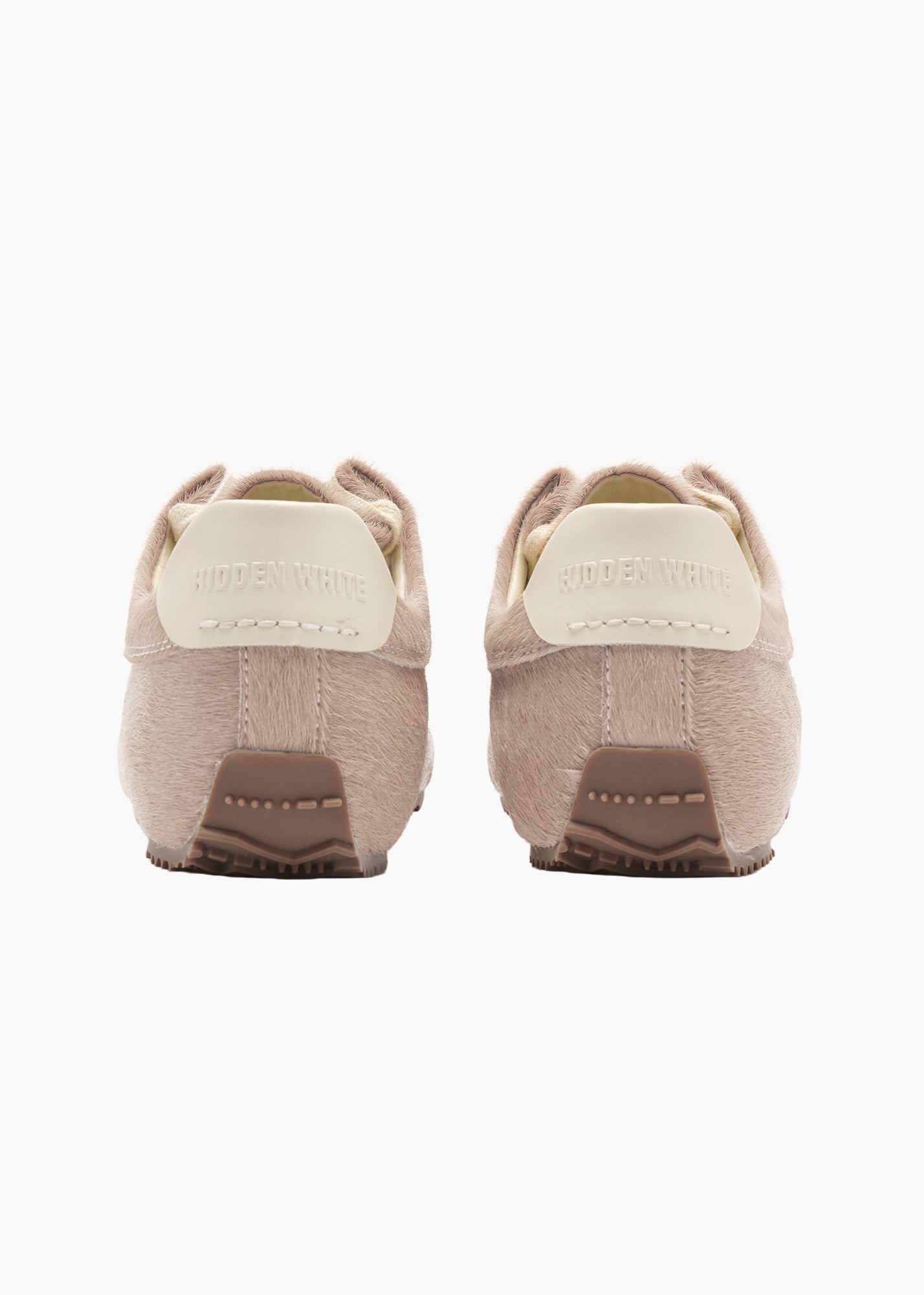 Bunny Men Whisper Pink Calf-hair Trainers