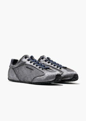 Bunny Men Graphite Pony Calf-hair Trainers