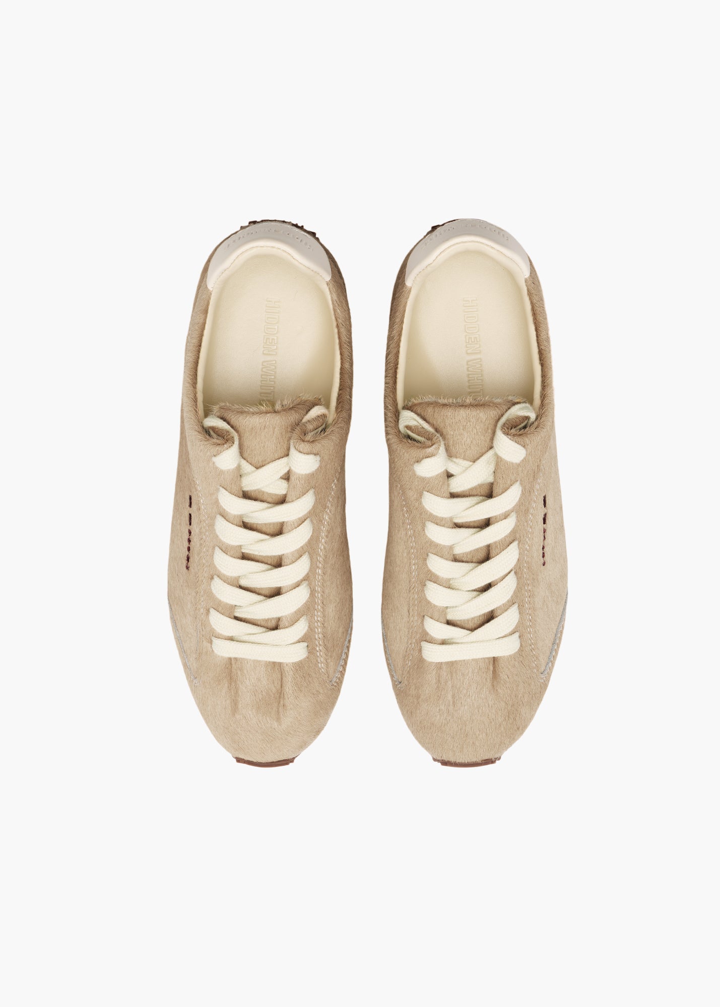 Bunny Men Whisper Pink Calf-hair Trainers