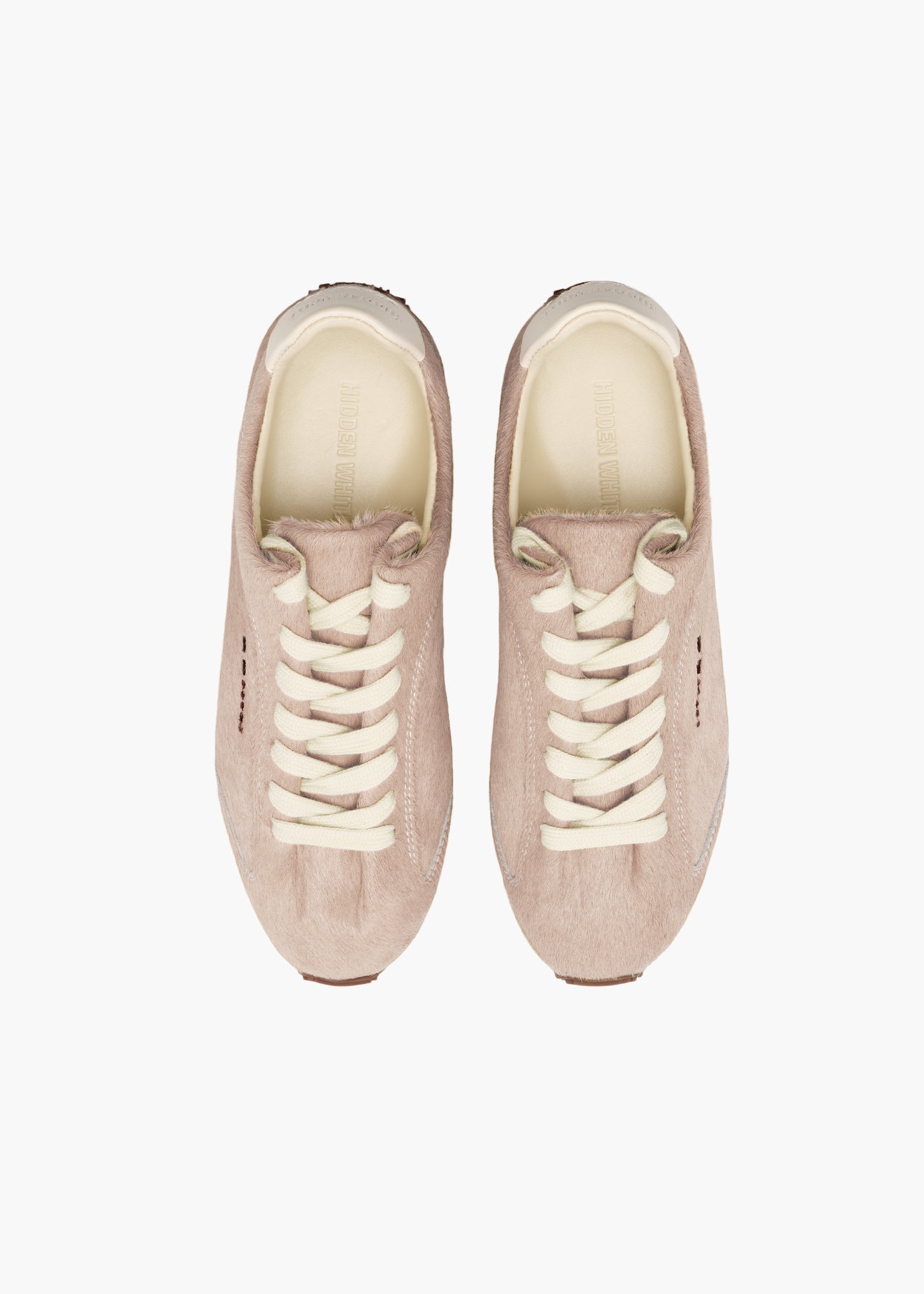 Bunny Men Whisper Pink Calf-hair Trainers