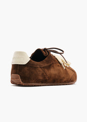 Bunny Men Cacao Brown Leather Trainers