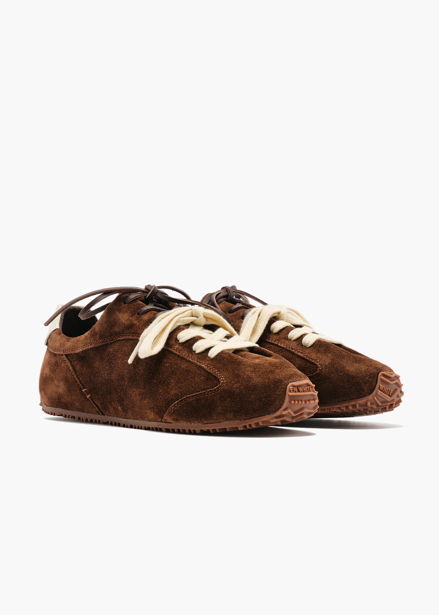 Bunny Men Cacao Brown Leather Trainers