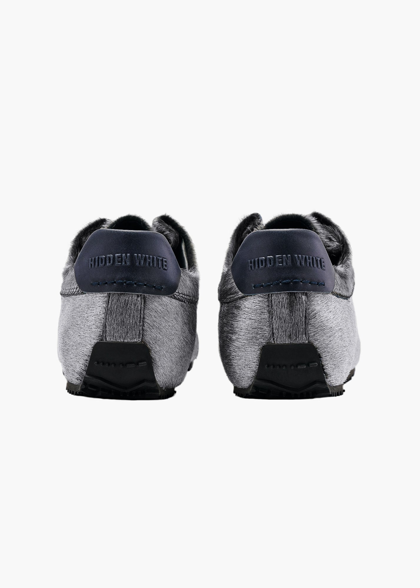 Bunny Men Graphite Pony Calf-hair Trainers