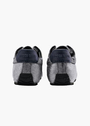 Bunny Men Graphite Pony Calf-hair Trainers