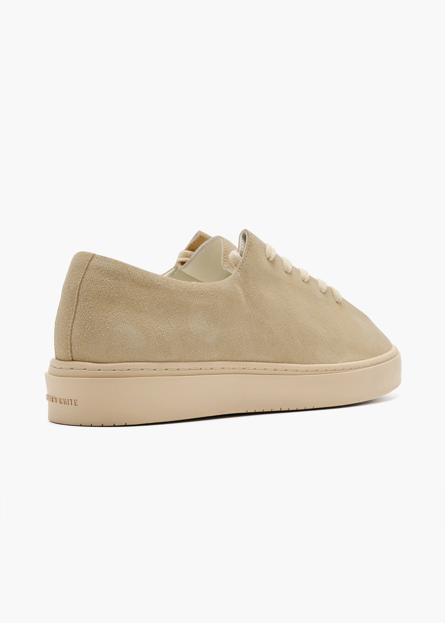 Dani Women Pampas Beige One Piece Fold Suede Trainers