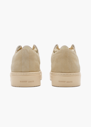 Dani Women Pampas Beige One Piece Fold Suede Trainers