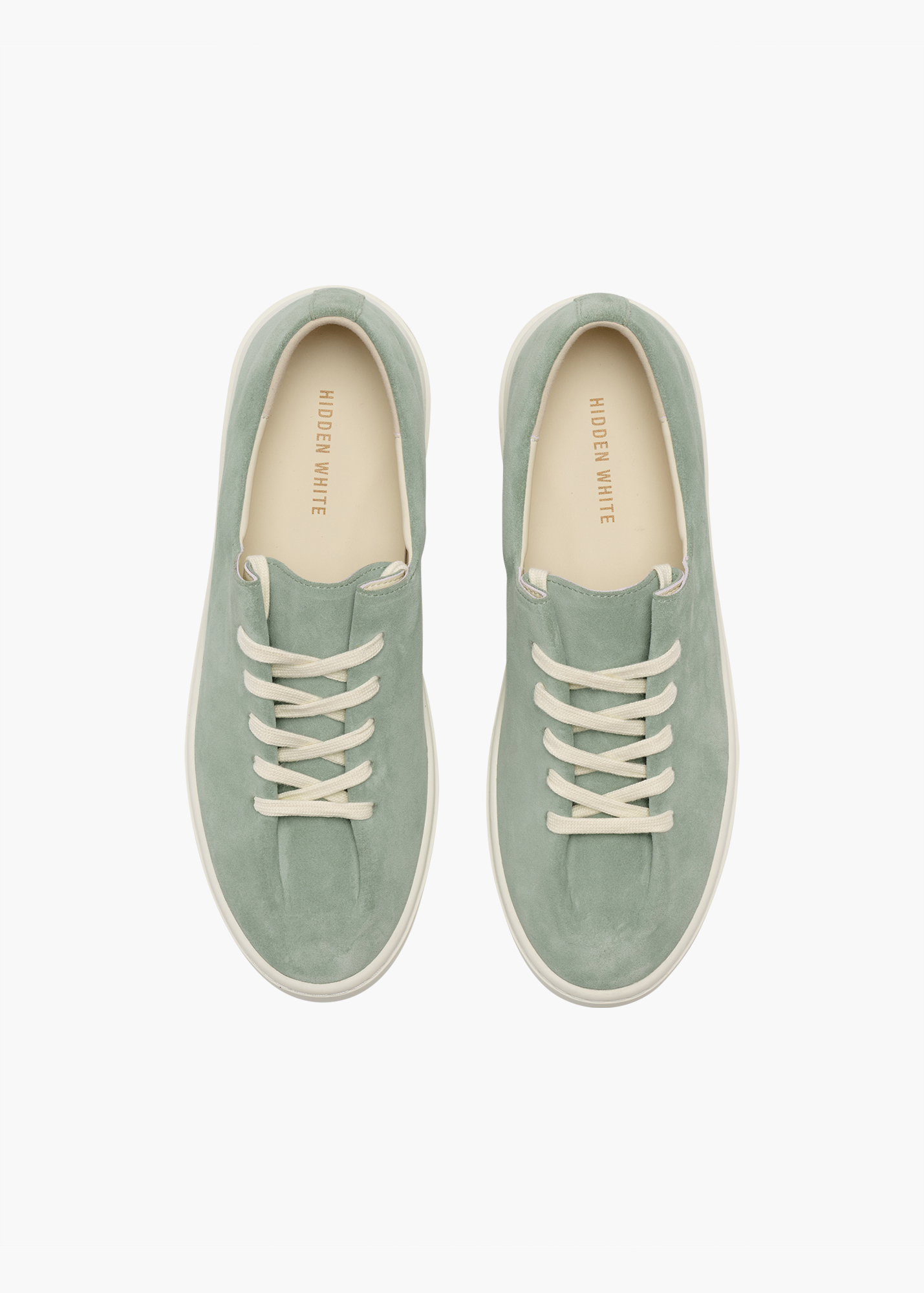 Dani Women Mint One Piece Fold Suede Trainers
