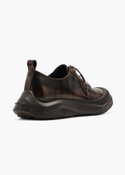 Asher Men Brush Brown Leather Oxford Shoes