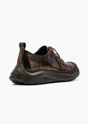Asher Men Brush Brown Leather Oxford Shoes