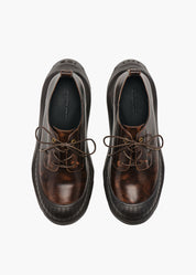 Asher Men Brush Brown Leather Oxford Shoes