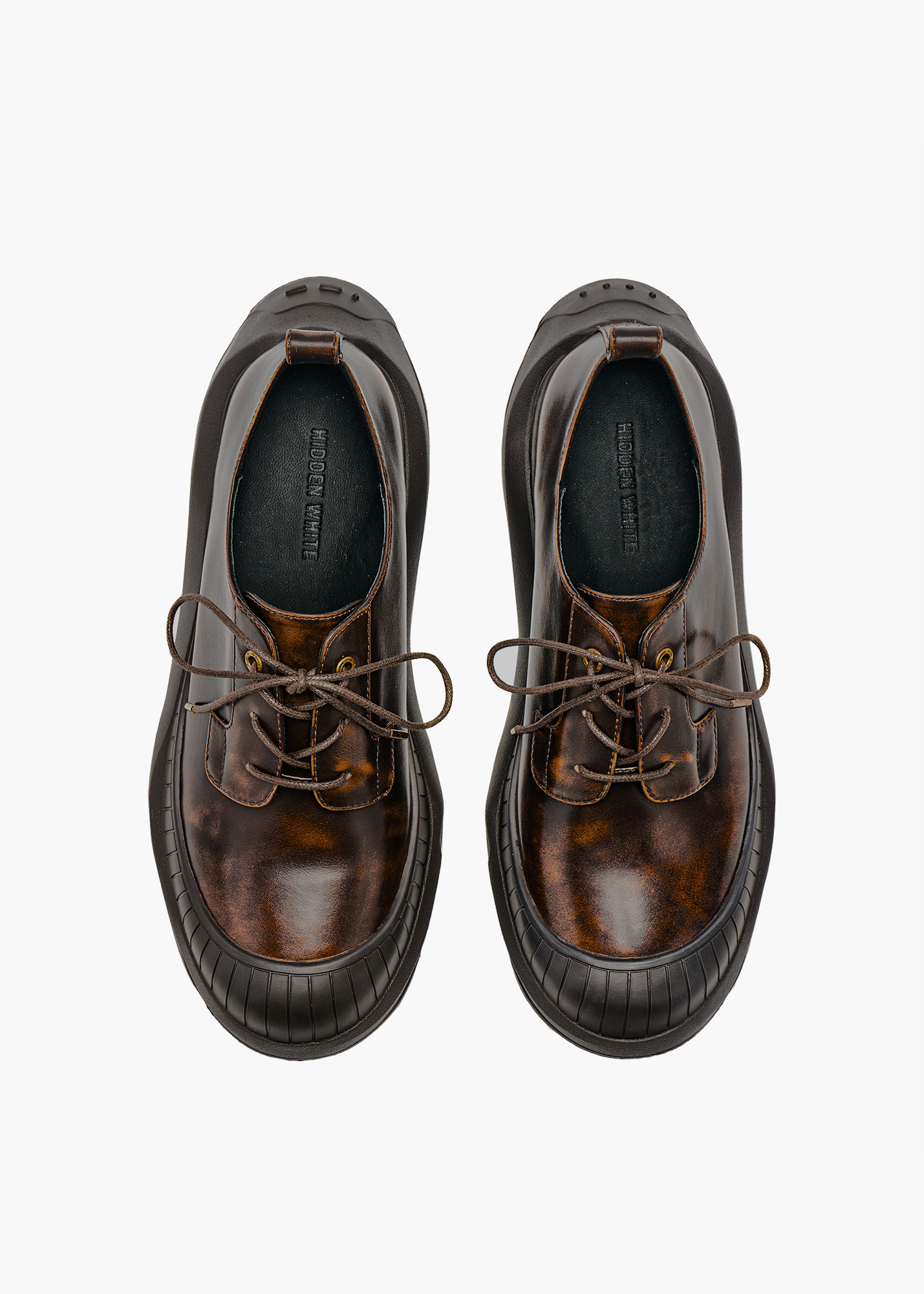 Asher Men Brush Brown Leather Oxford Shoes