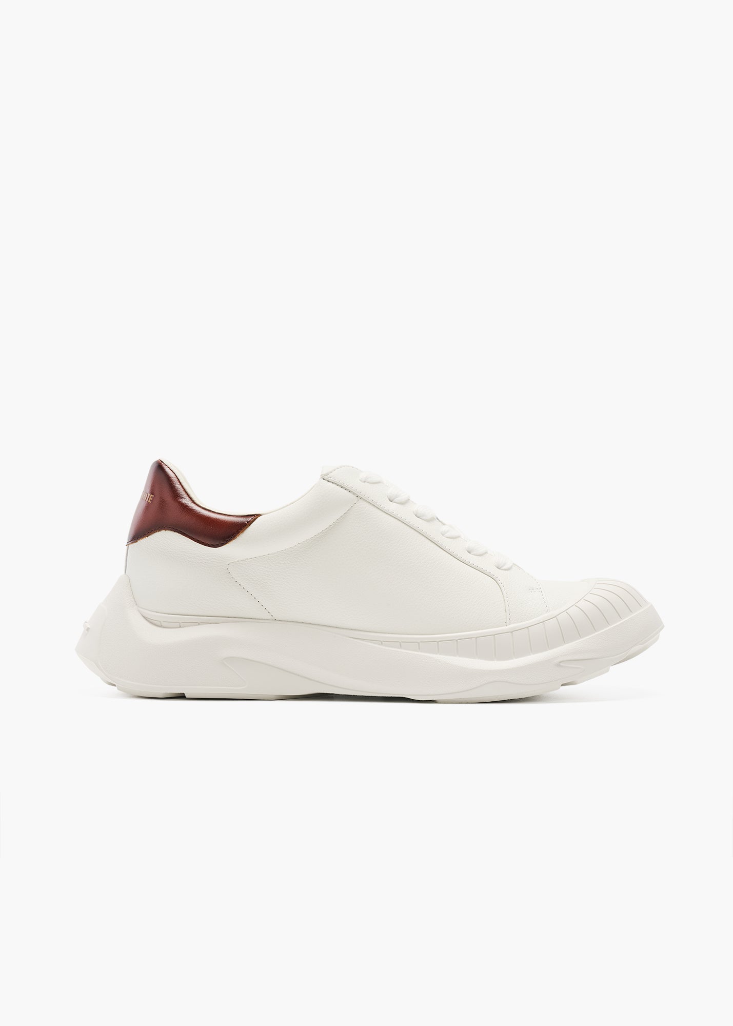 Asure Women Brush Brown Leather Trainers