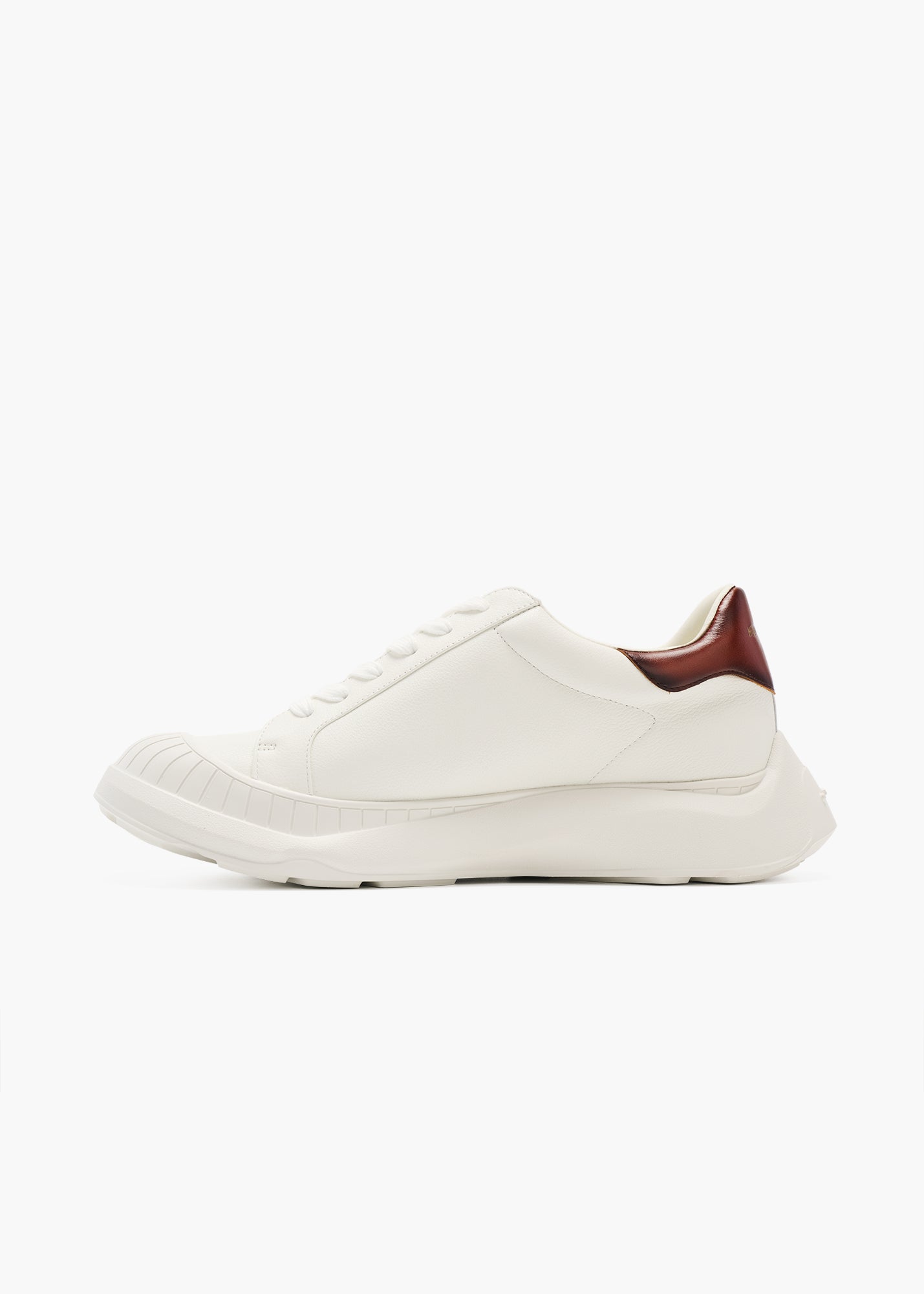 Asure Women Brush Brown Leather Trainers