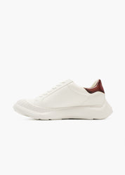 Asure Women Brush Brown Leather Trainers