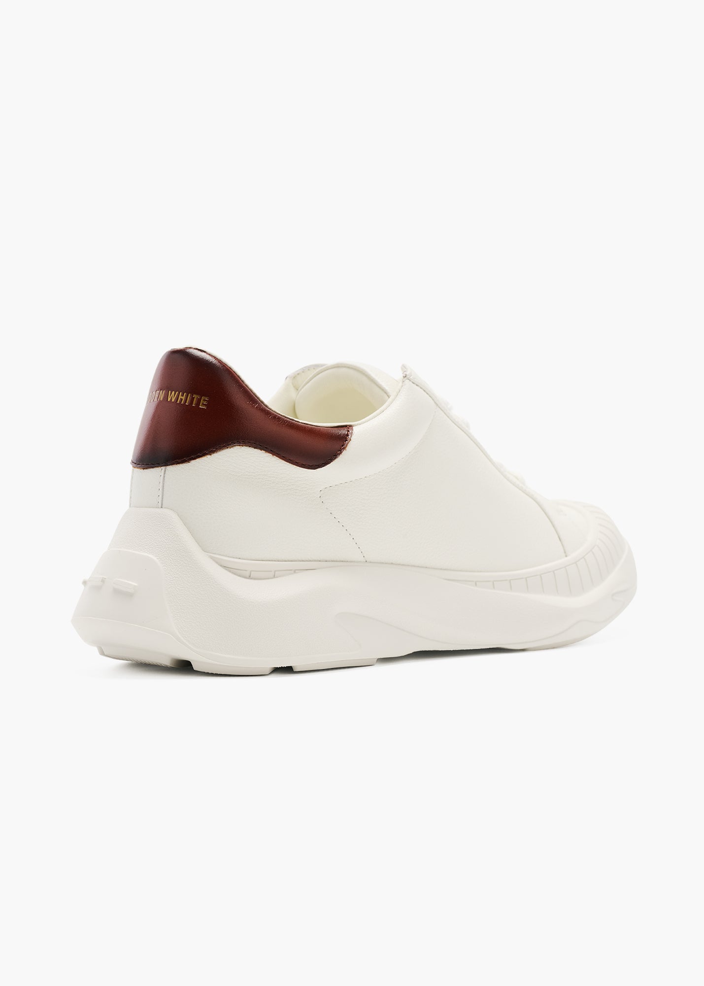 Asure Women Brush Brown Leather Trainers