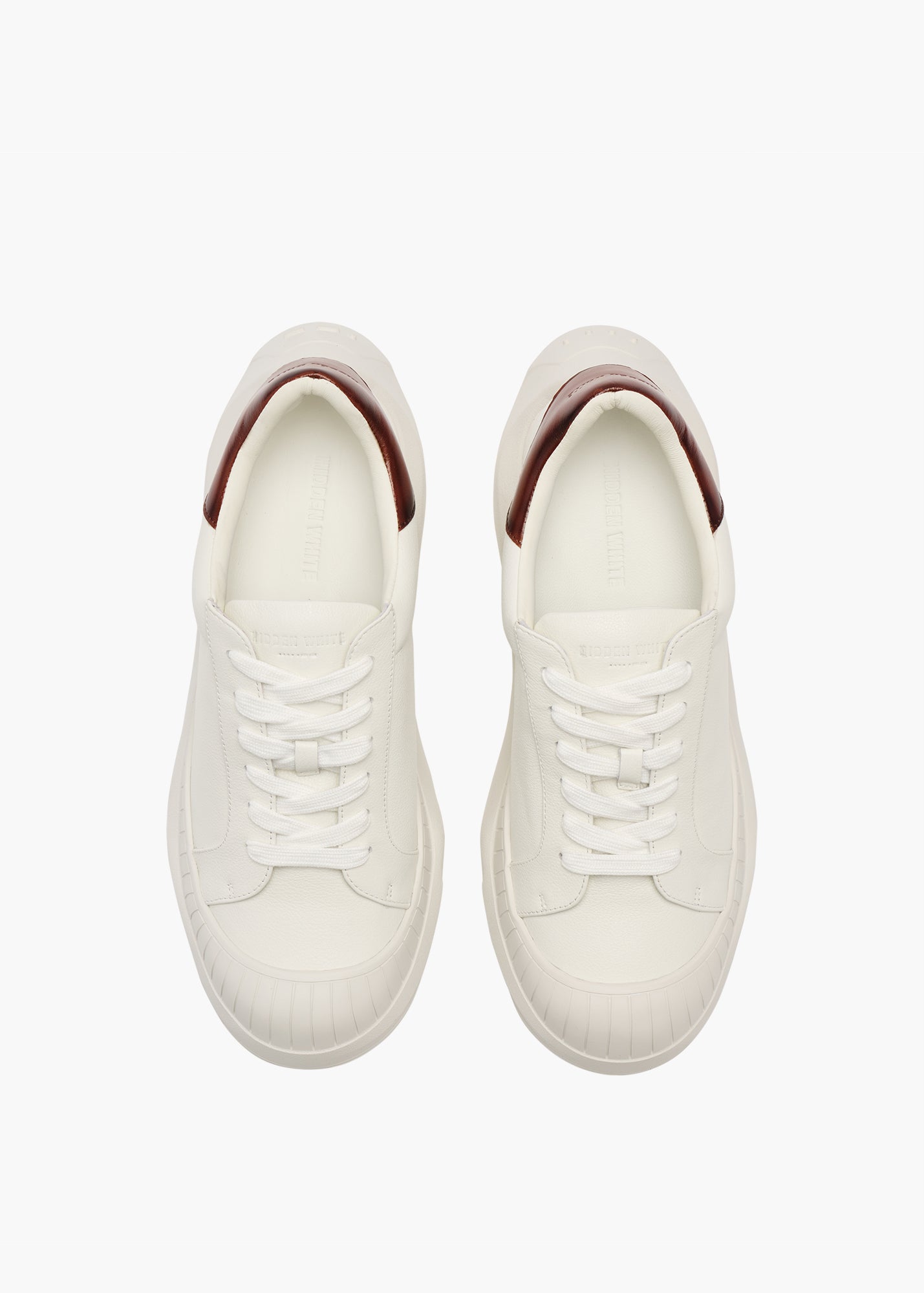 Asure Women Brush Brown Leather Trainers