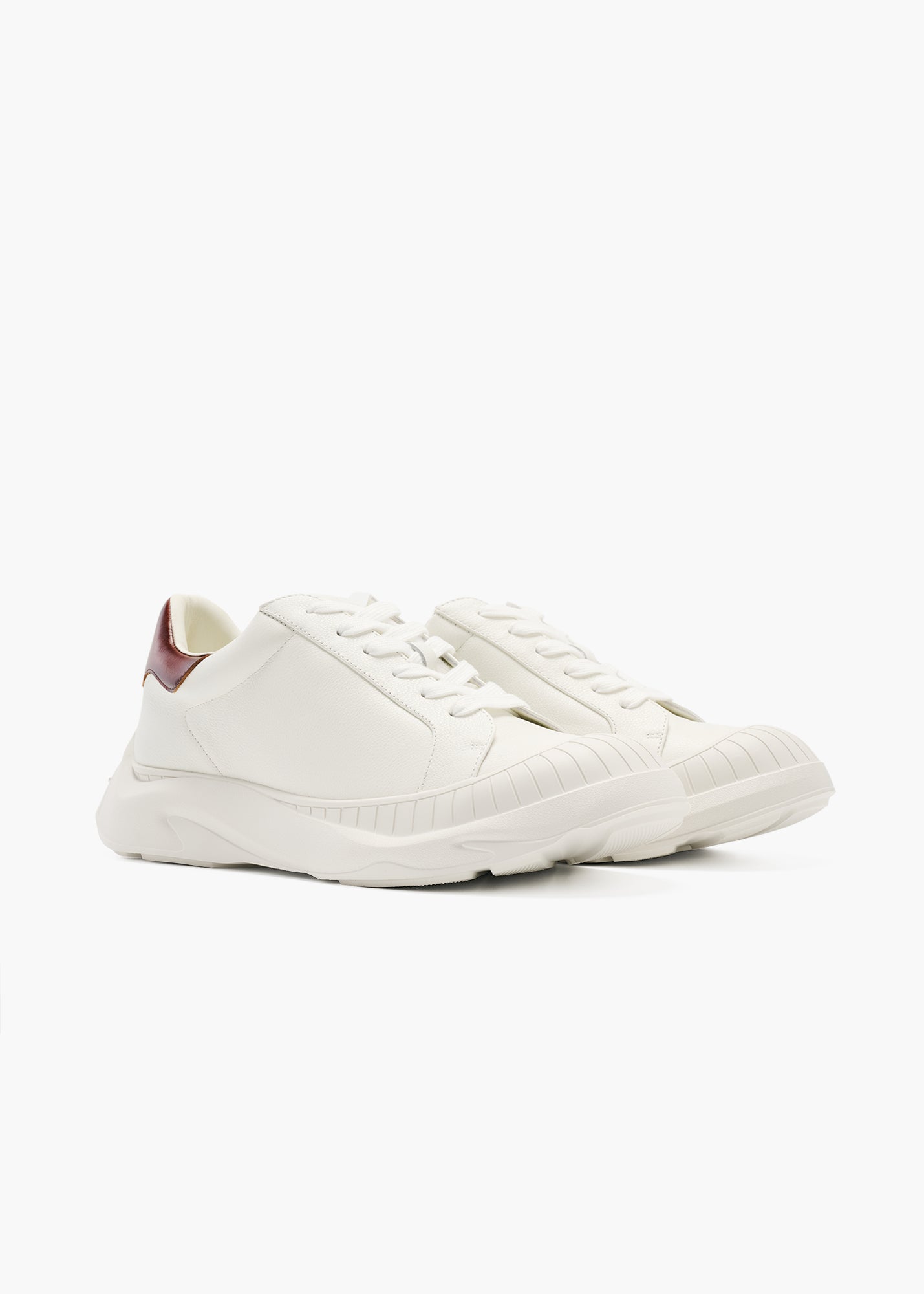 Asure Women Brush Brown Leather Trainers