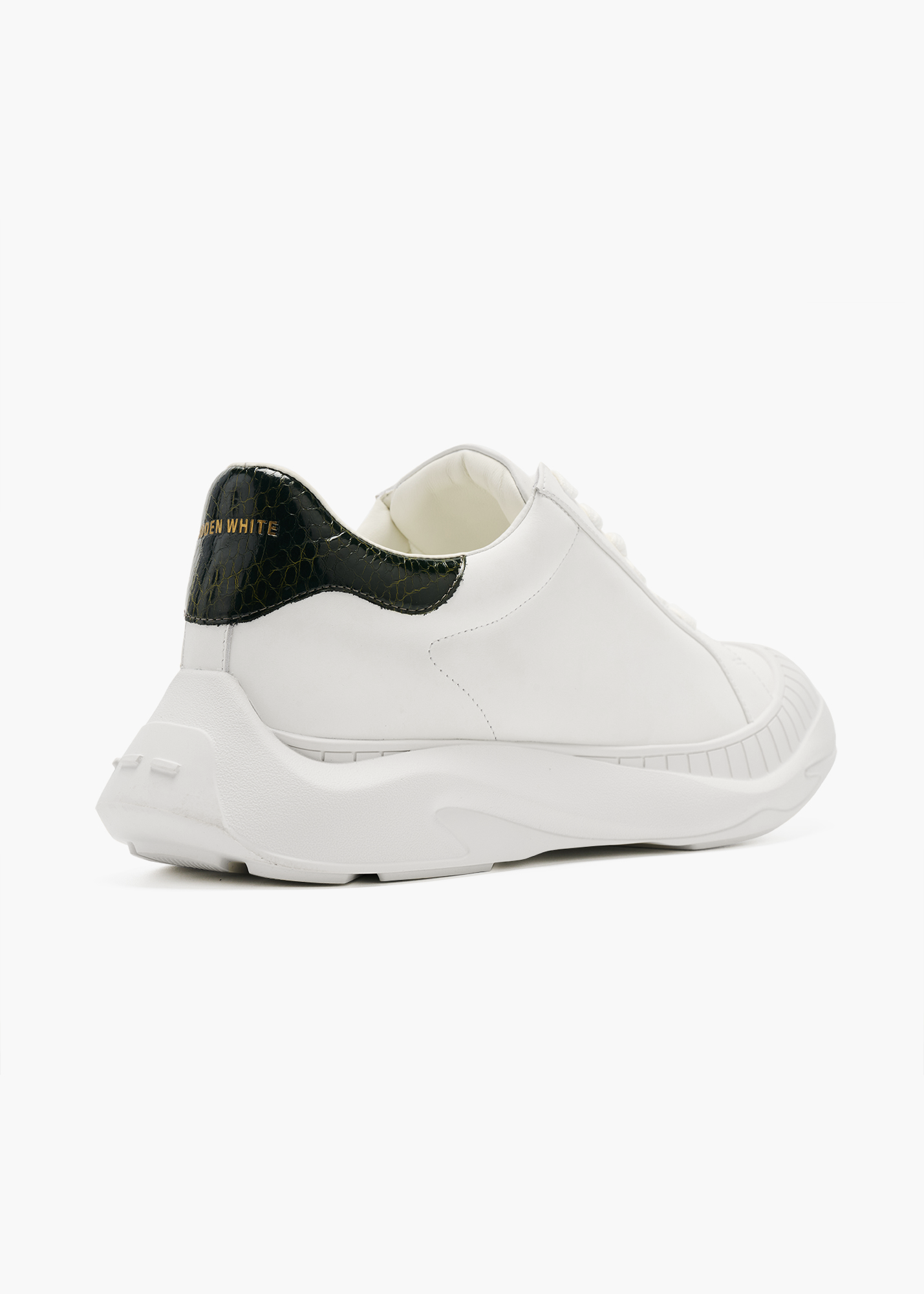 Asure Women Emerald Snake Leather Trainers