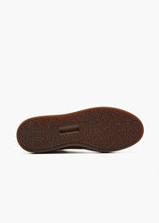 Dara Men Rose Dust Leather-Trimmed Suede Trainers