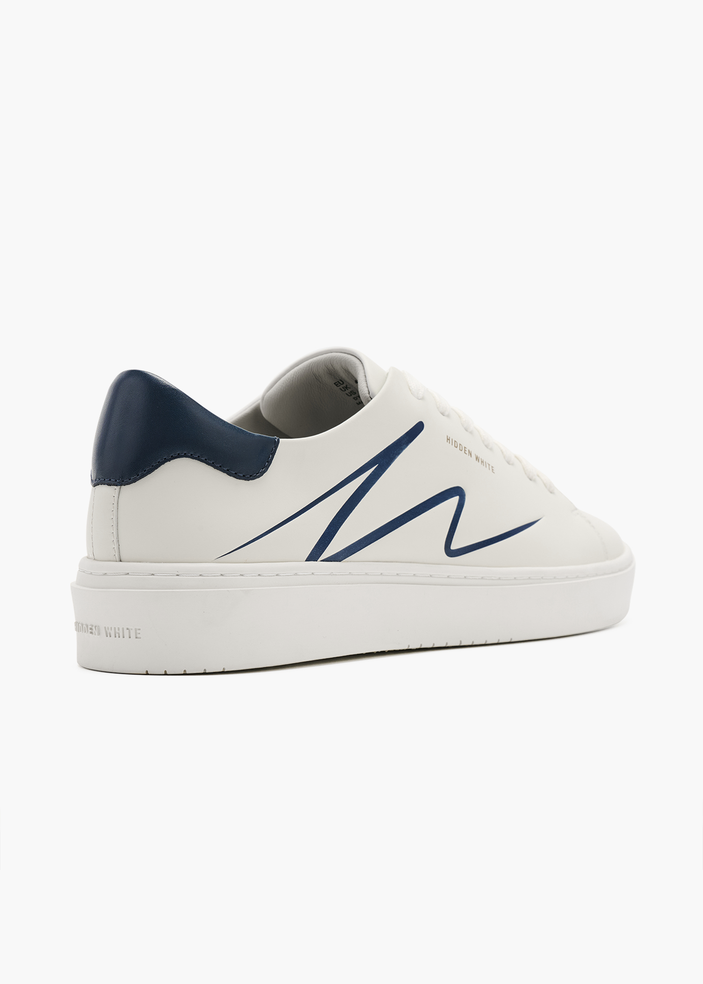 Dylan Men White Sapphire Leather Trainers