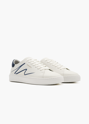 Dylan Men White Sapphire Leather Trainers