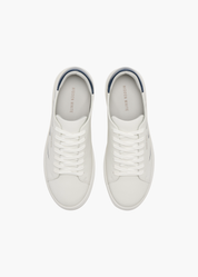 Dylan Men White Sapphire Leather Trainers