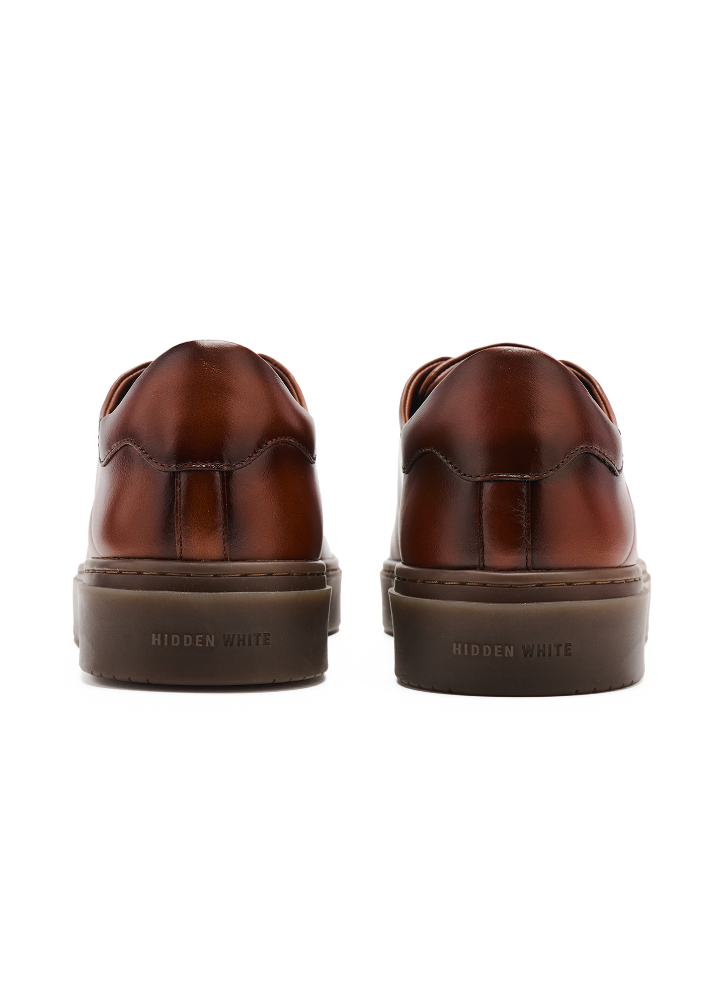 Dylan Men Brush Brown Leather Trainers