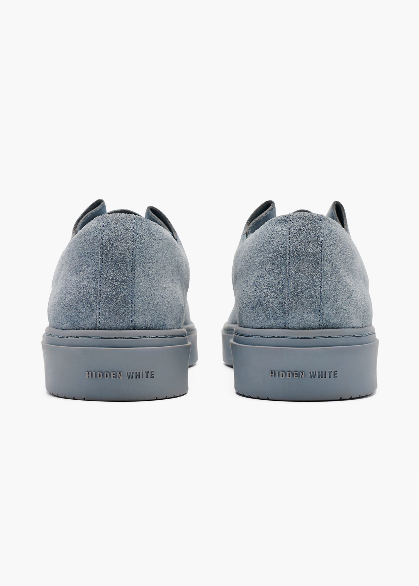 Dani Men Arctic Blue One Piece Fold Suede Trainers