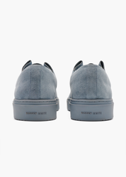 Dani Men Arctic Blue One Piece Fold Suede Trainers