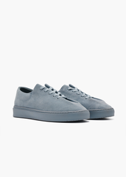 Dani Men Arctic Blue One Piece Fold Suede Trainers