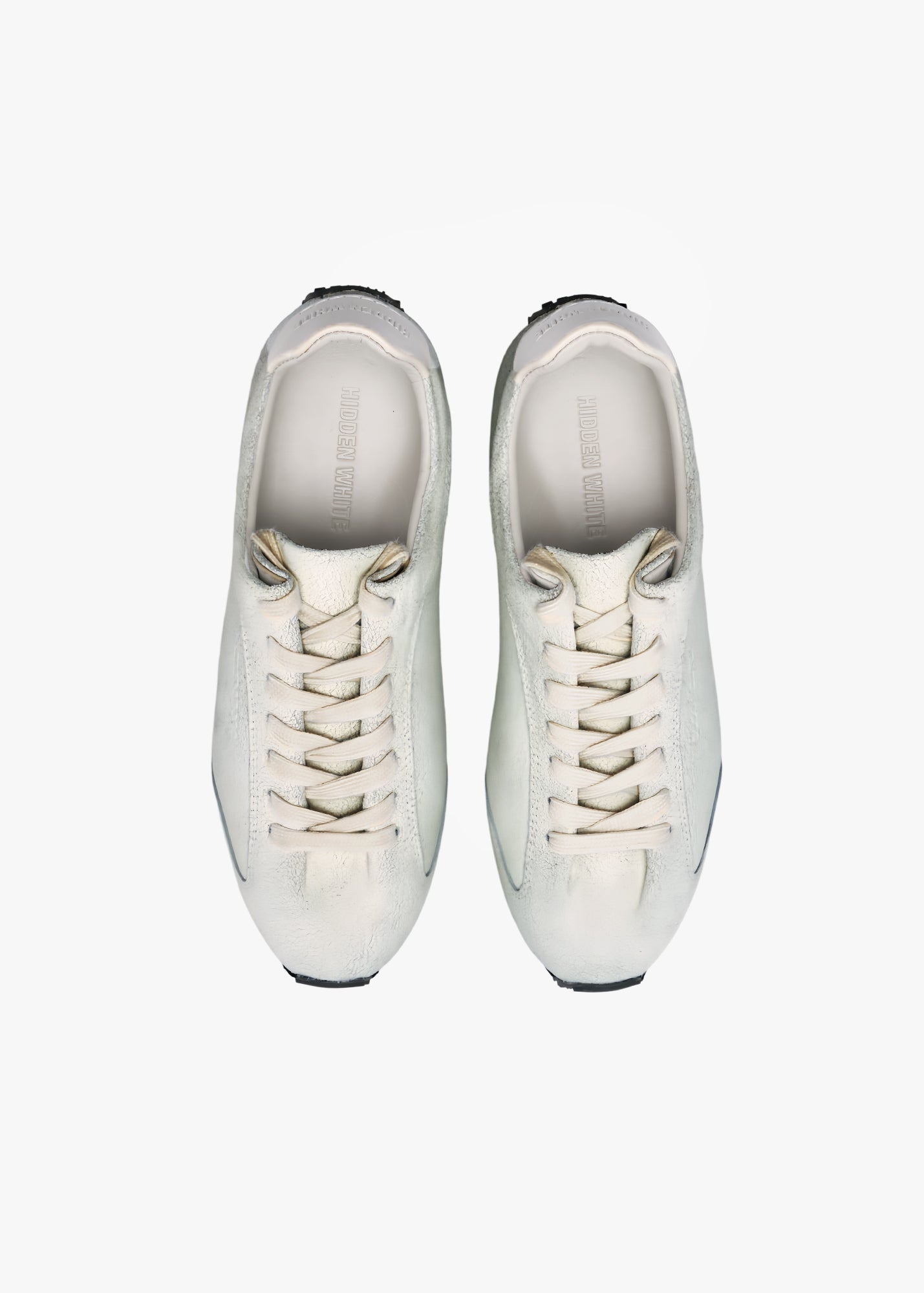 Bunny Men Eggshell White Leather Trainers