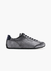 Bunny Men Graphite Pony Calf-hair Trainers